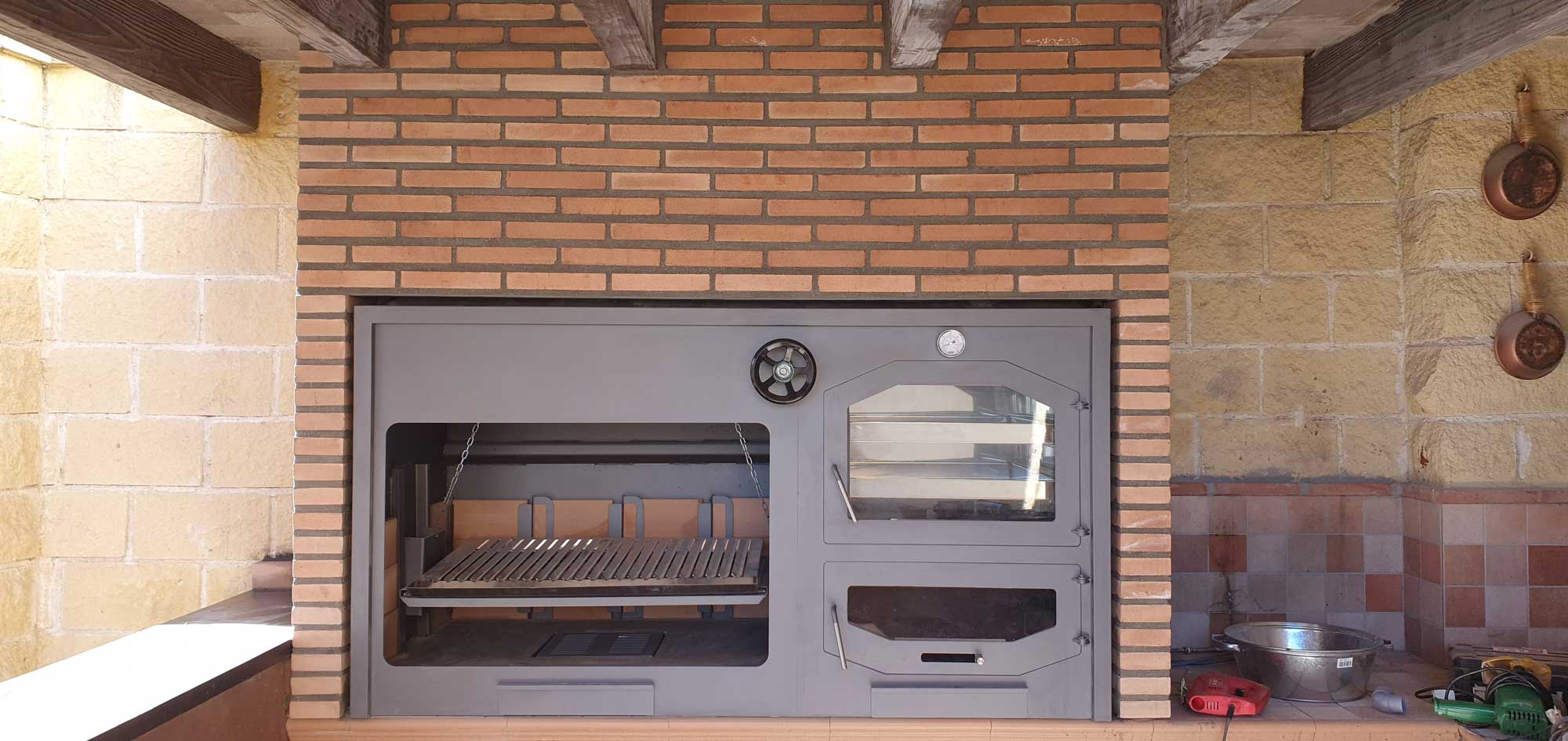 Instalación barbacoa de obra